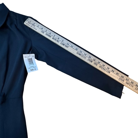 LIZ CLAIBORNE LizSport Zip Front Black Jumpsuit Size 10 - Picture 12 of 17